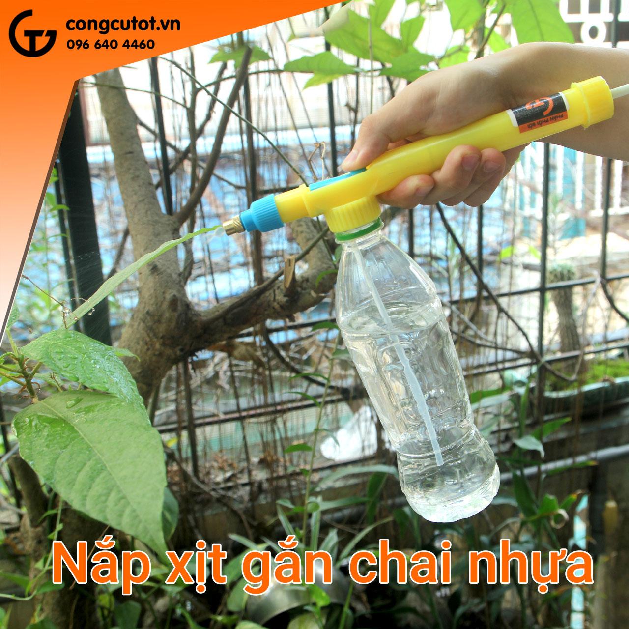 Vòi xịt tưới cây gắn đầu bình nước