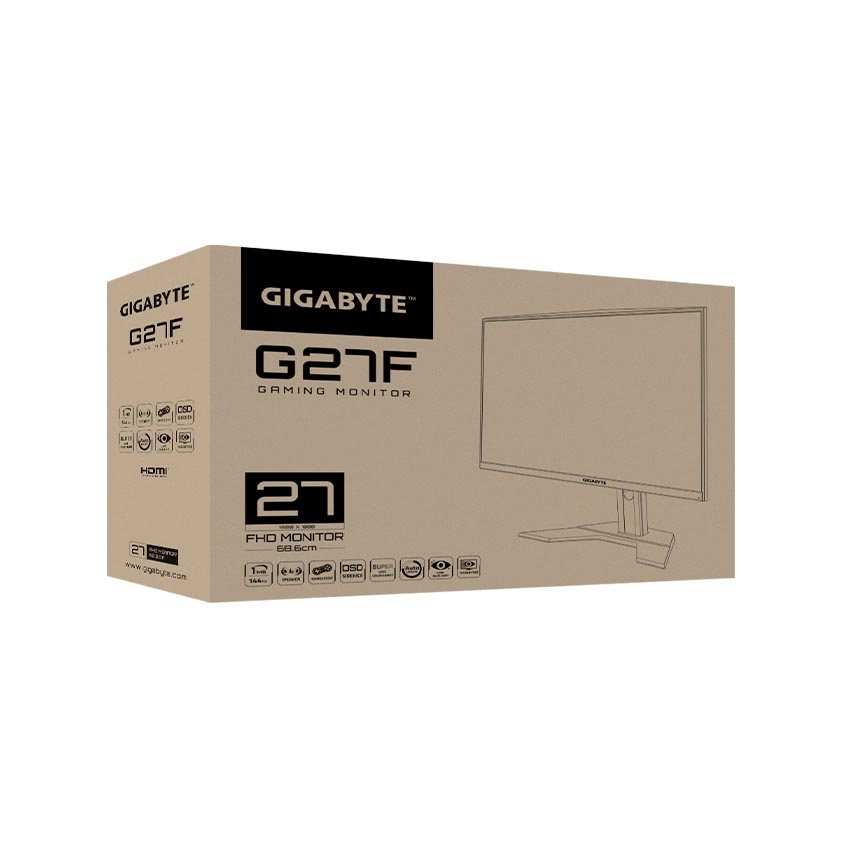 [Trả góp 0%]Màn hình Gigabyte G24F-EK (23.8inch/FHD/IPS/165Hz/1ms/300nits/HDMI+DP)
