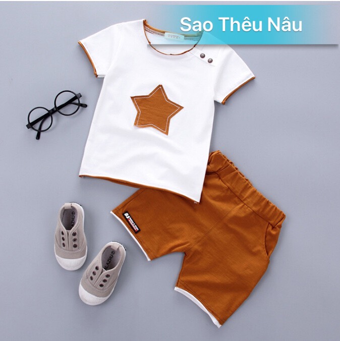 [ MẪU MỚI ] Bộ thun cotton MỀM MỊN in cavat cho bé trai ( 7-20kg )