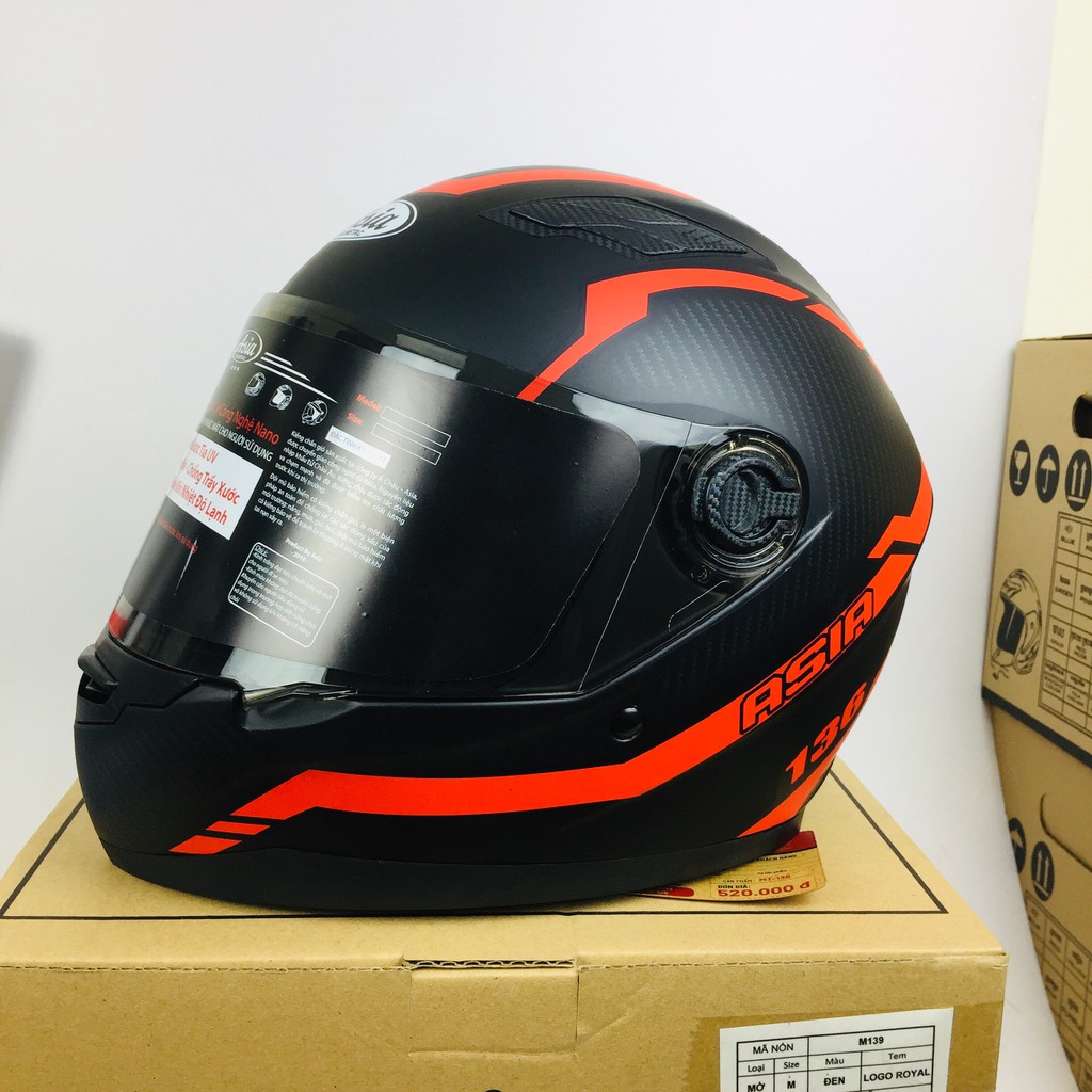Nón Fullface Asia M136 - Bảo Hành 12 Tháng