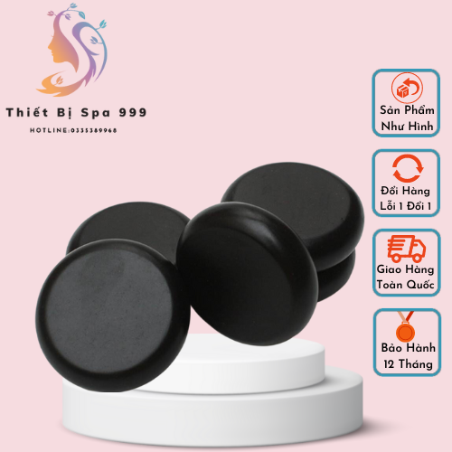 Đá nóng, Đá massage body đả thông kinh lạc oval 8x6cm tròn 8x8cm 3x4cm