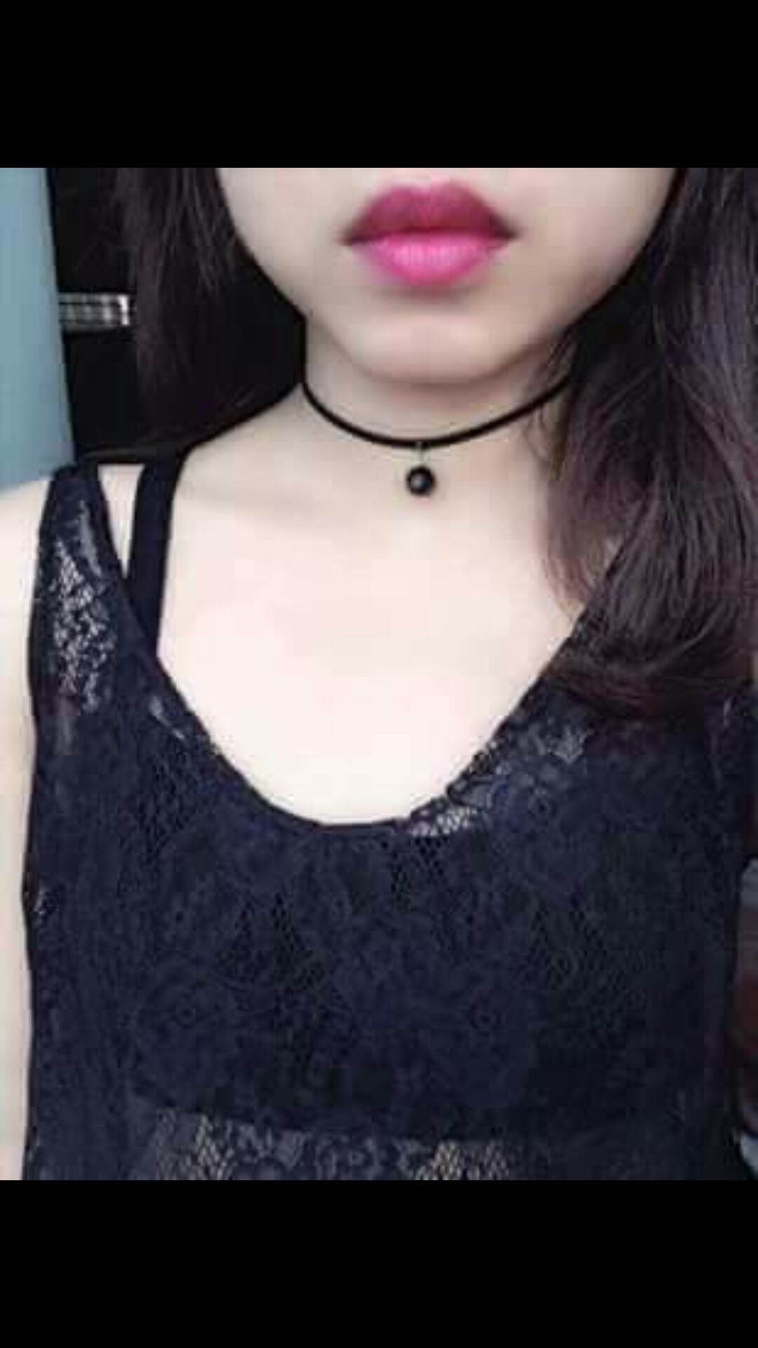 Vòng Chocker cổ hạt đen,  hạt trắng