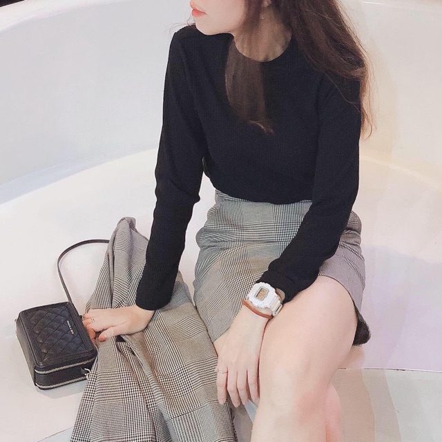 Áo thun gân tay dài RUCHAN