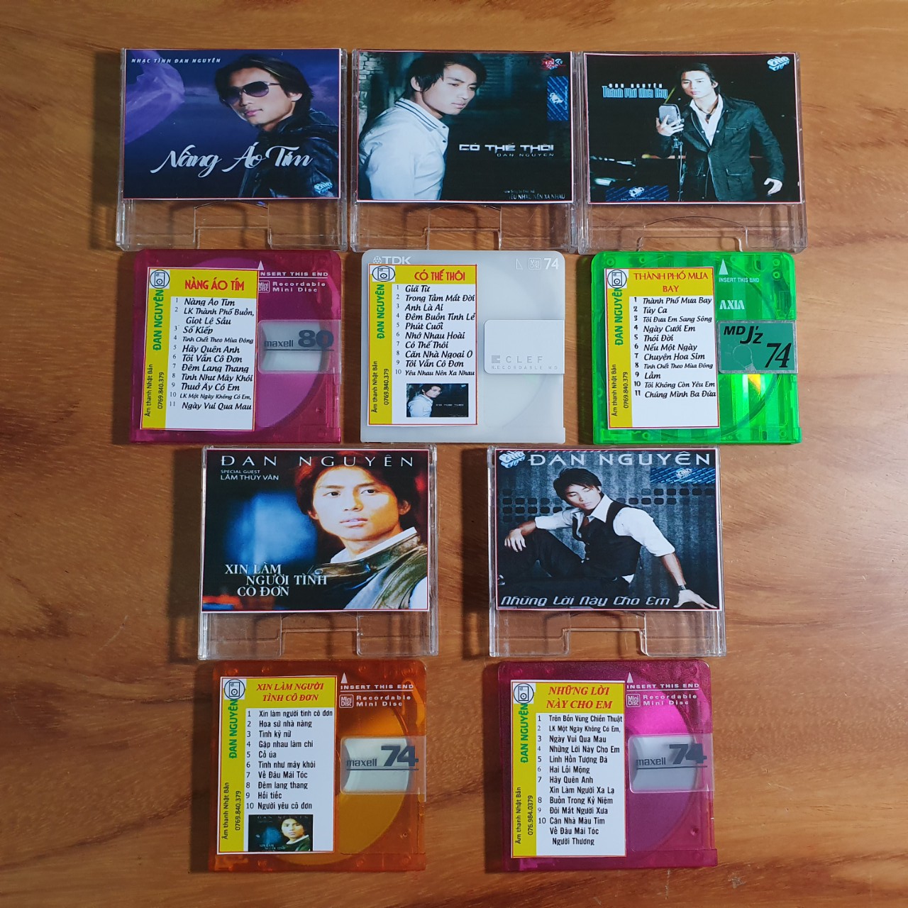 [MDCD] Bộ 5 Đĩa MD Đan Nguyên Asia Tuyệt Phẩm - Đĩa MD Mini Disc