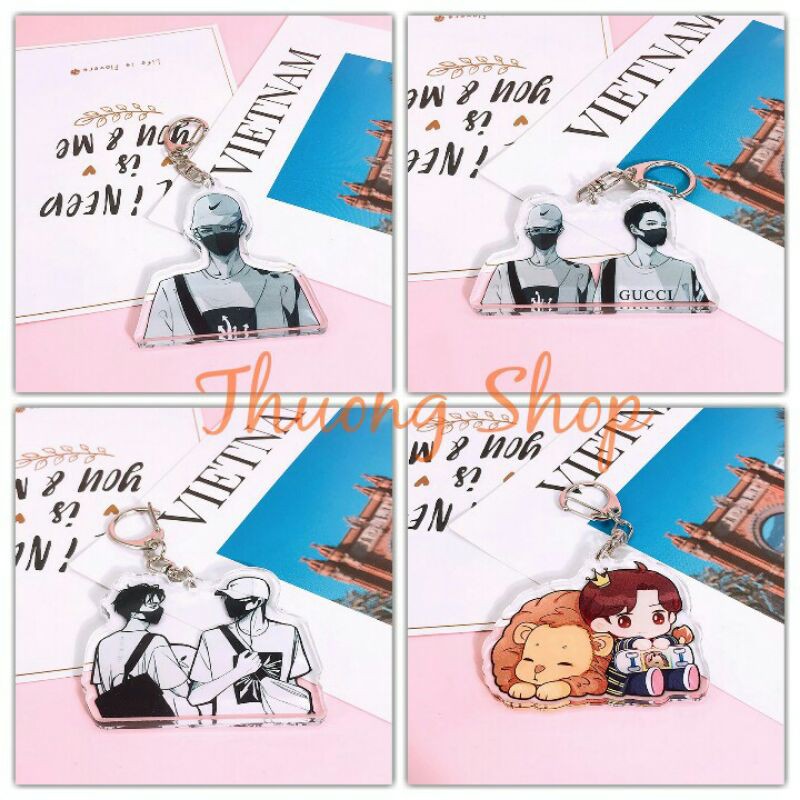 [ Móc Khoá ] Chibi Tiêu Chiến, Vương Bác ( 20 Mẫu).