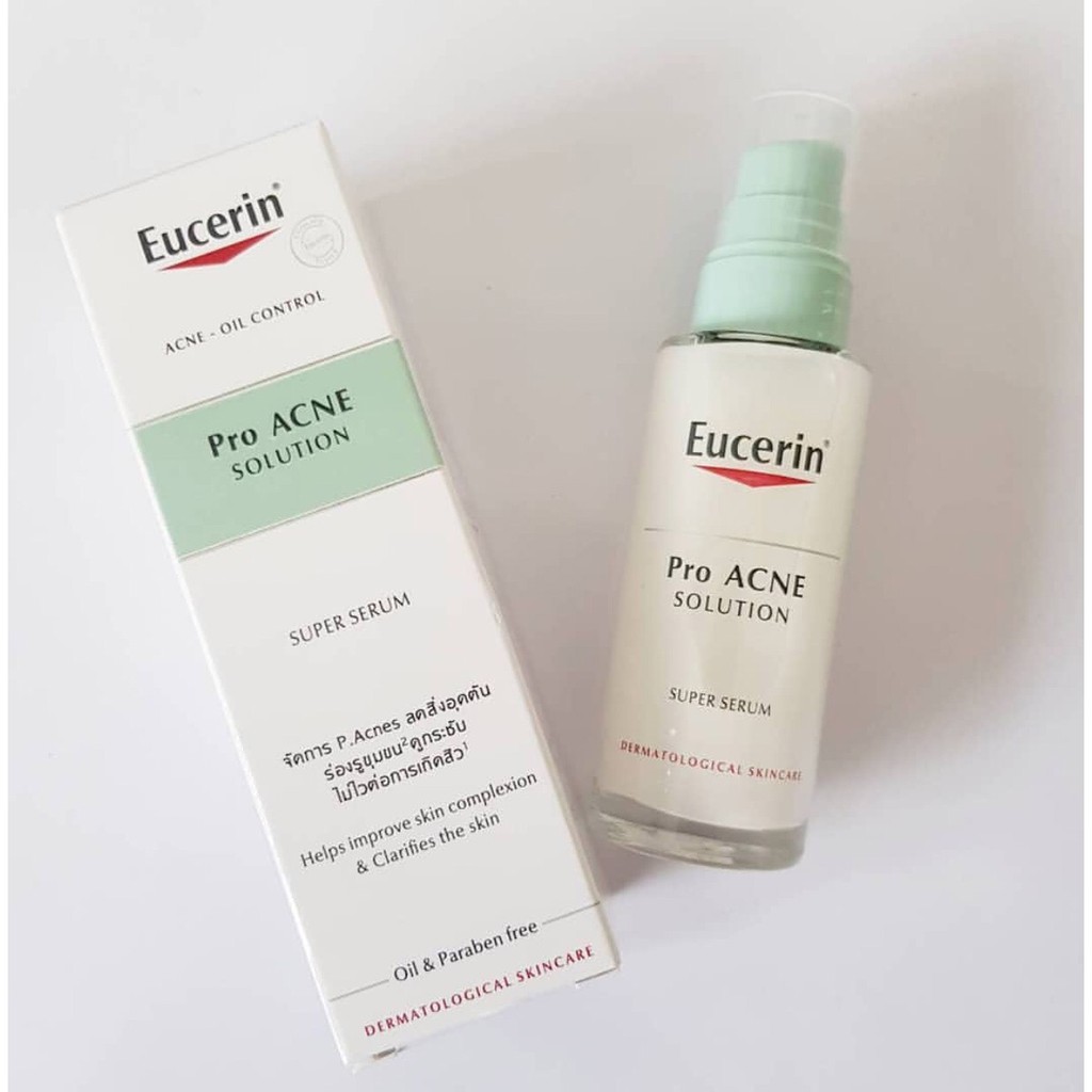 [GIẢM 20K ĐƠN 399K] Eucerin Tinh Chất Giảm Mụn ProAcne Solution Super Serum 30ml-1