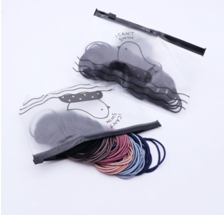 Combo 100 dây buộc toc mix màu có túi zip