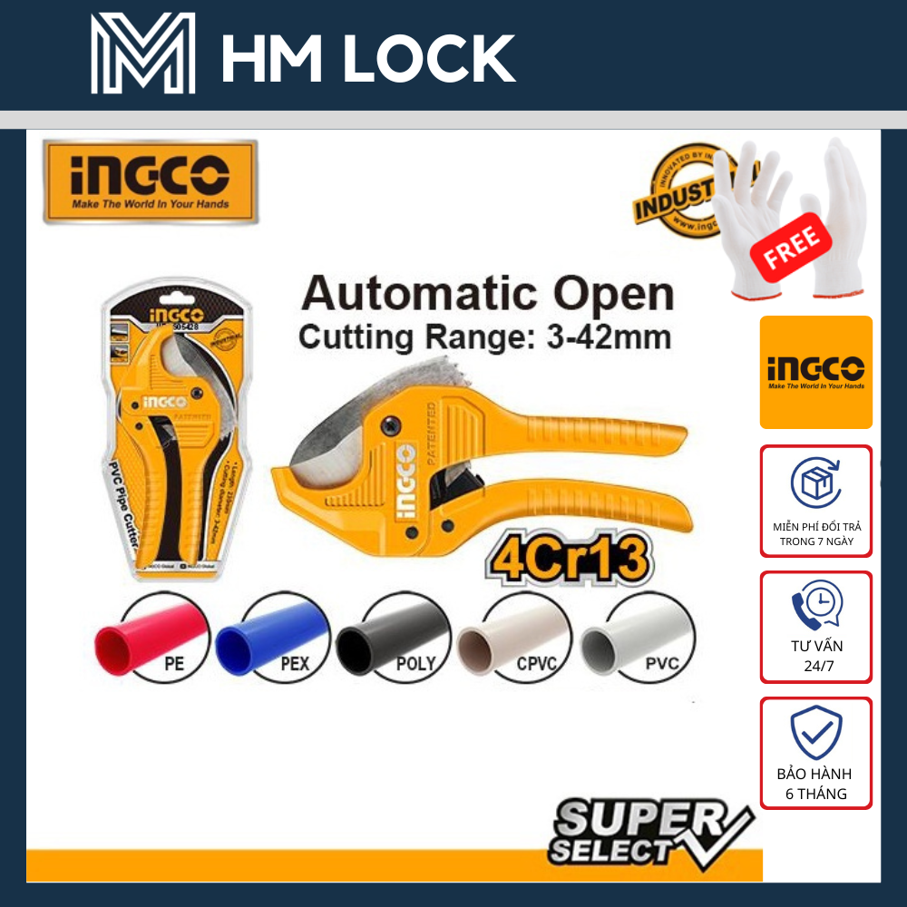 Kềm cắt ống 3- 42mm ingco - hàng chính hãng - hpcs05428