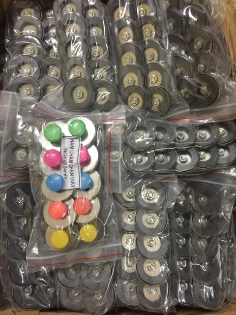 Nam Châm núm bọc sắt phi 34mm