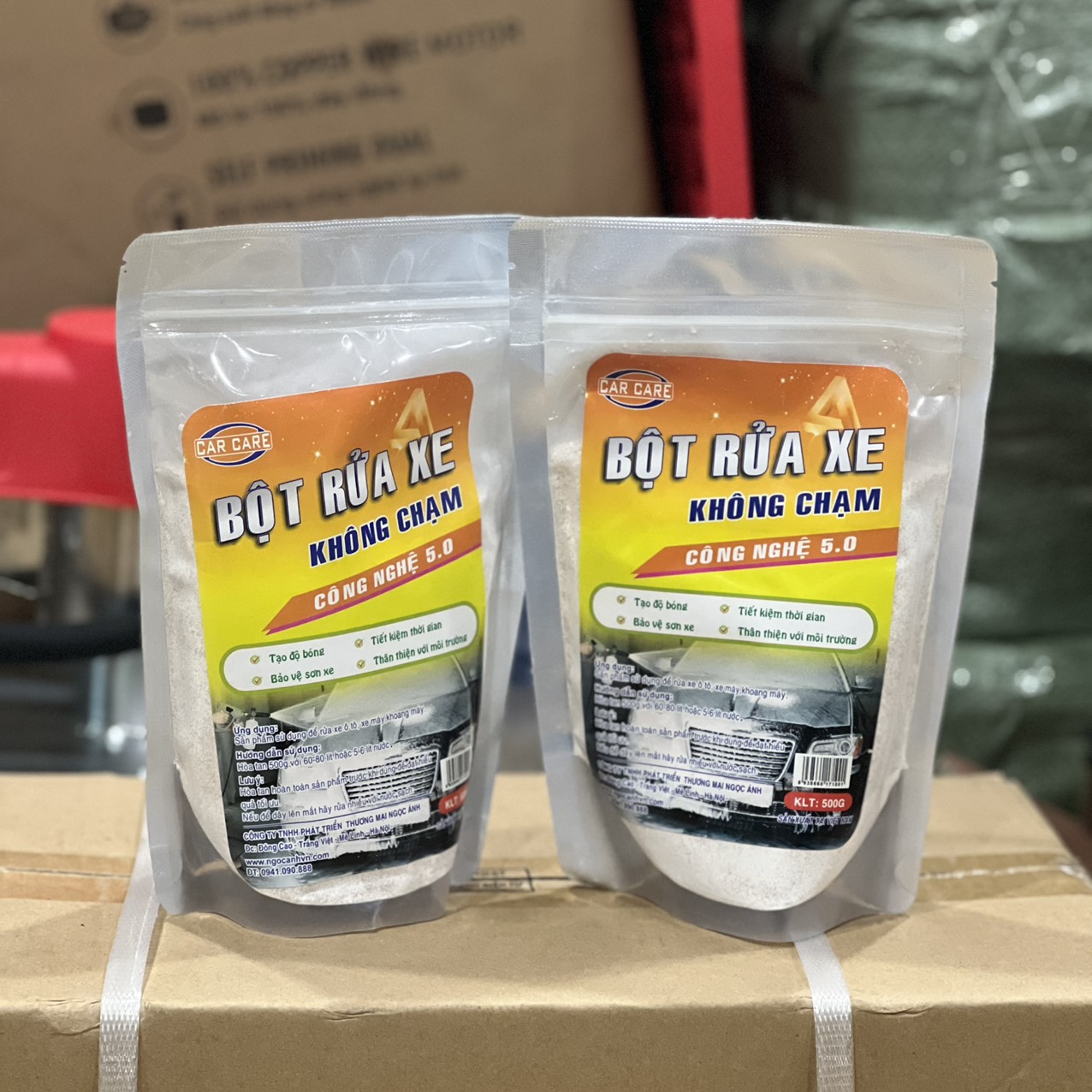 Bột rửa xe không chạm car care công nghệ 5.0 - bịch 500gr