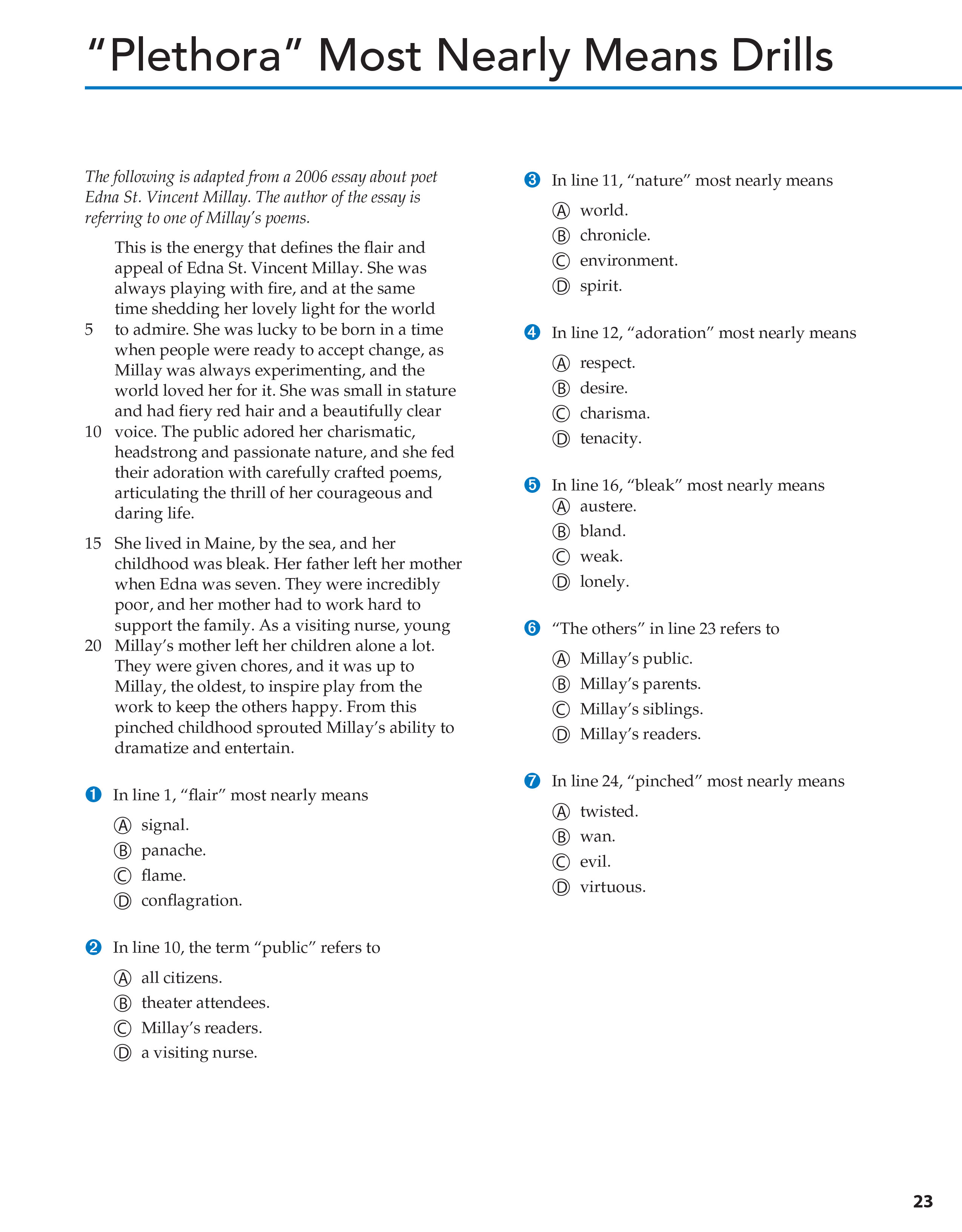 Top 50 SAT Reading, Writing, and Language Skills, 3rd Edition