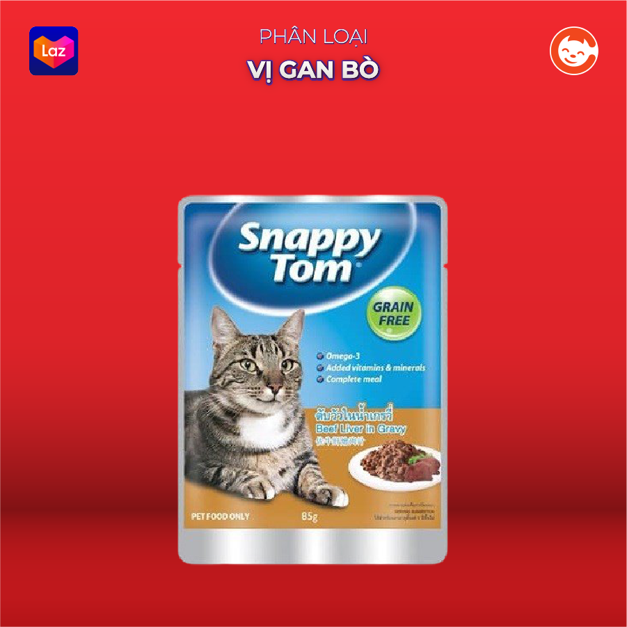 Pate Snappy Tom - Thức Ăn Cho Mèo - Gói 85g