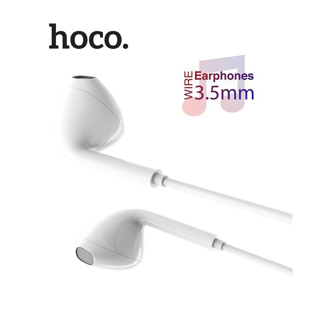 Tai nghe có dây Hoco M1 jack 3.5mm kèm Microphone tăng giảm âm lượng chiều dài 1.2M