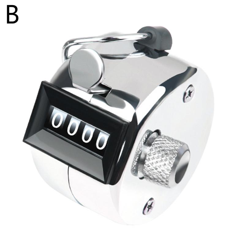 Portable 4 Digit Number Handheld Tally Counter Mini Mechanical Digital Counting Hand Click Golf Clicker