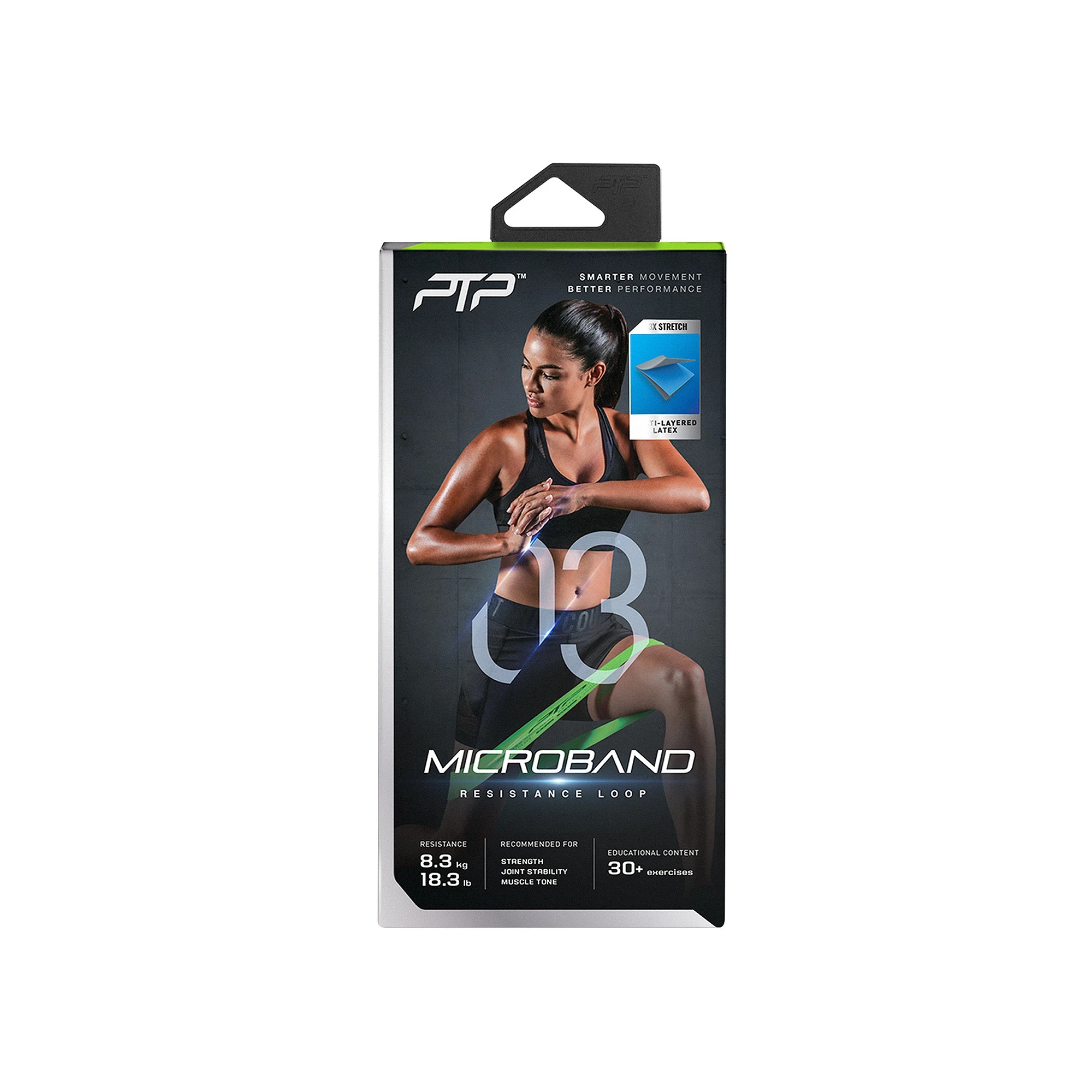 PTP Microband Medium Green MICRO3