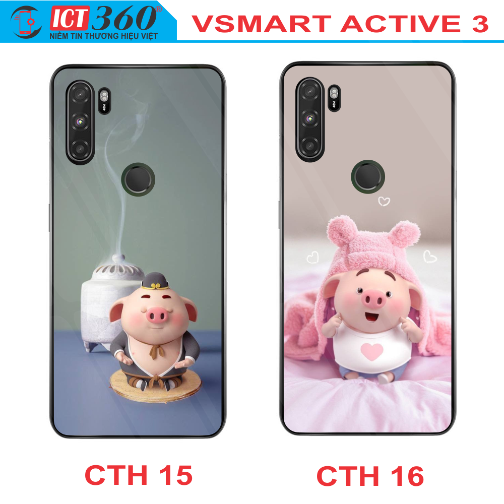 Ốp Lưng Kính VSMART ACTIVE 3 - in Theo Yêu Cầu ( Nhiều Hình)