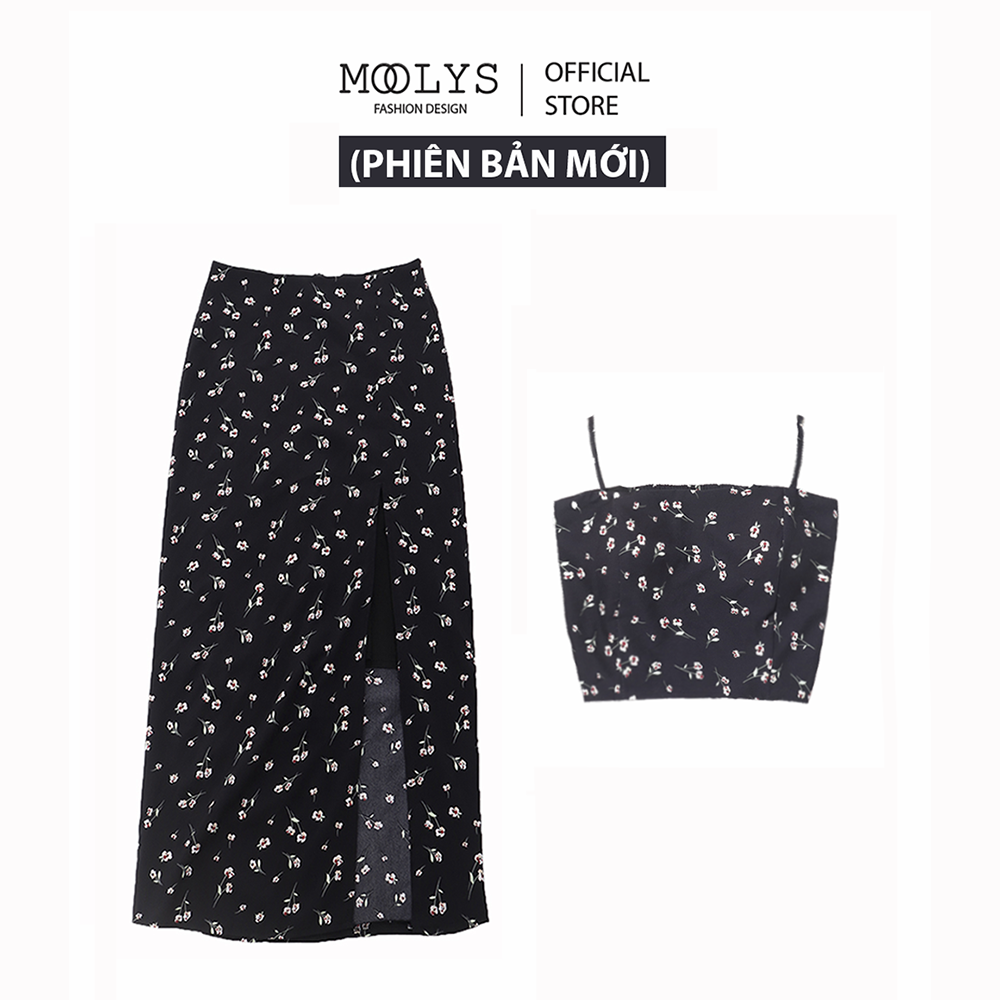 Set váy hoa nhí dễ thương MOOLYS MD026