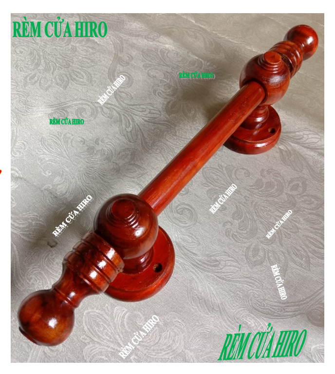 bộ thanh treo rèm cửa màn cửa bằng gỗ thông nhiều kích thước