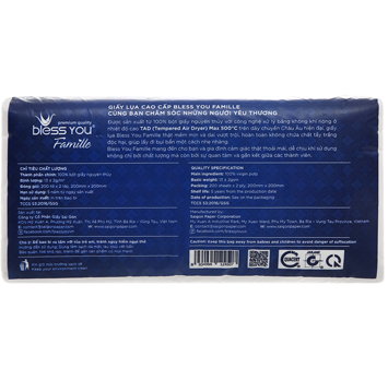 [HCM]KHĂN SOFTPACK BLESS YOU FAMILLE 200 TỜ