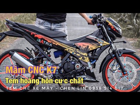 [HCM]Tem rời satria - raider fi hoàng hôn 3 lớp