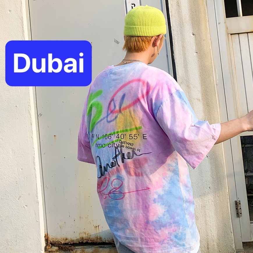 ÁO THUN NAM NỮ LOANG IN CHỮ NHẬT PHOM FORM RỘNG HOT TREND MẠNH MẼ SÀNH ĐIỆU VẢI DÀY MIN - DUBAI FASHION