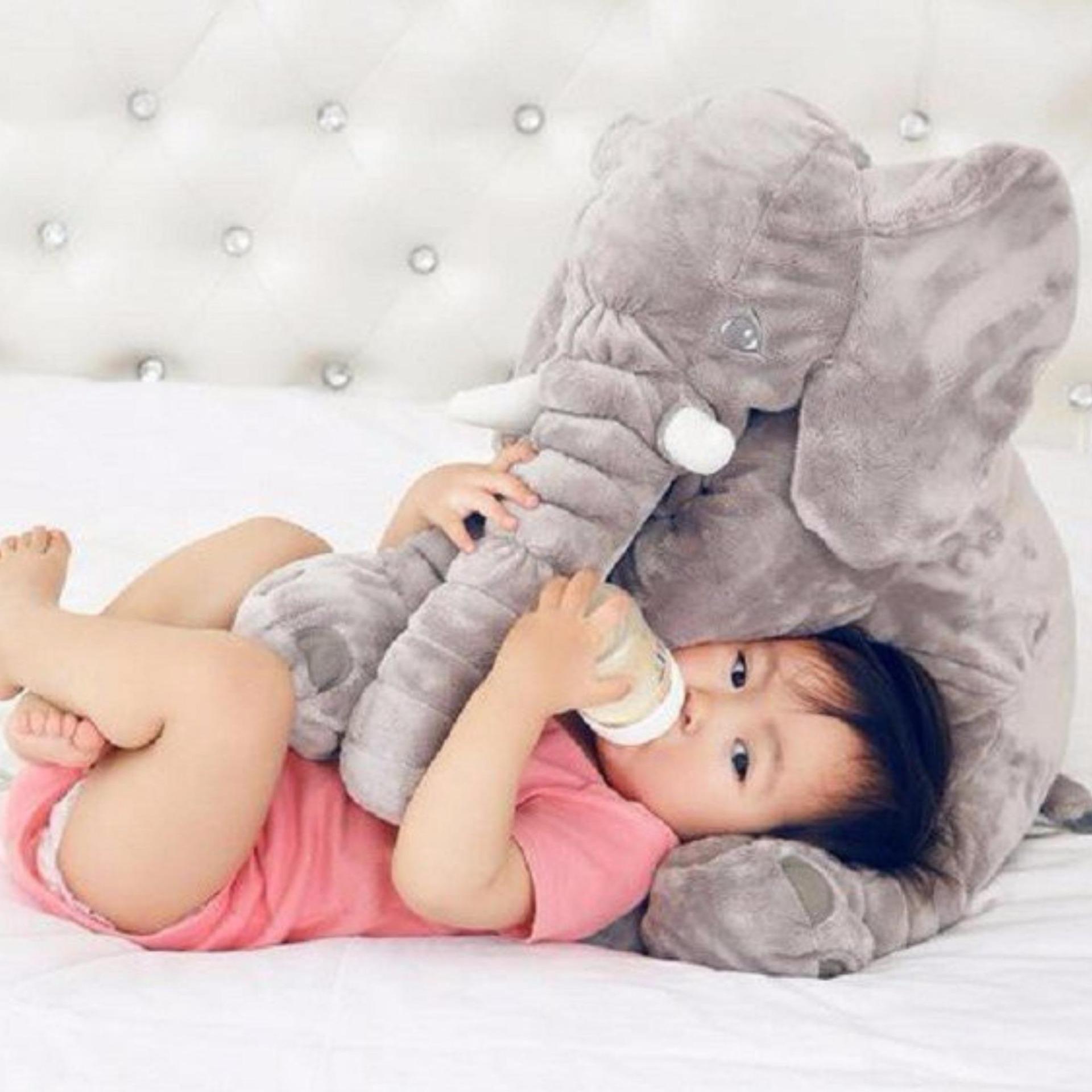 Gối ôm cỡ lớn hình chú voi cho bé