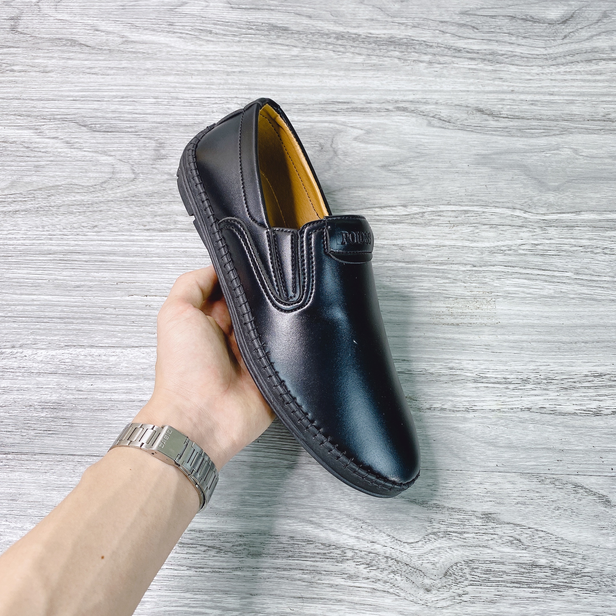 Giày lười nam Boss da mềm chất đẹp - M587- ATUNI