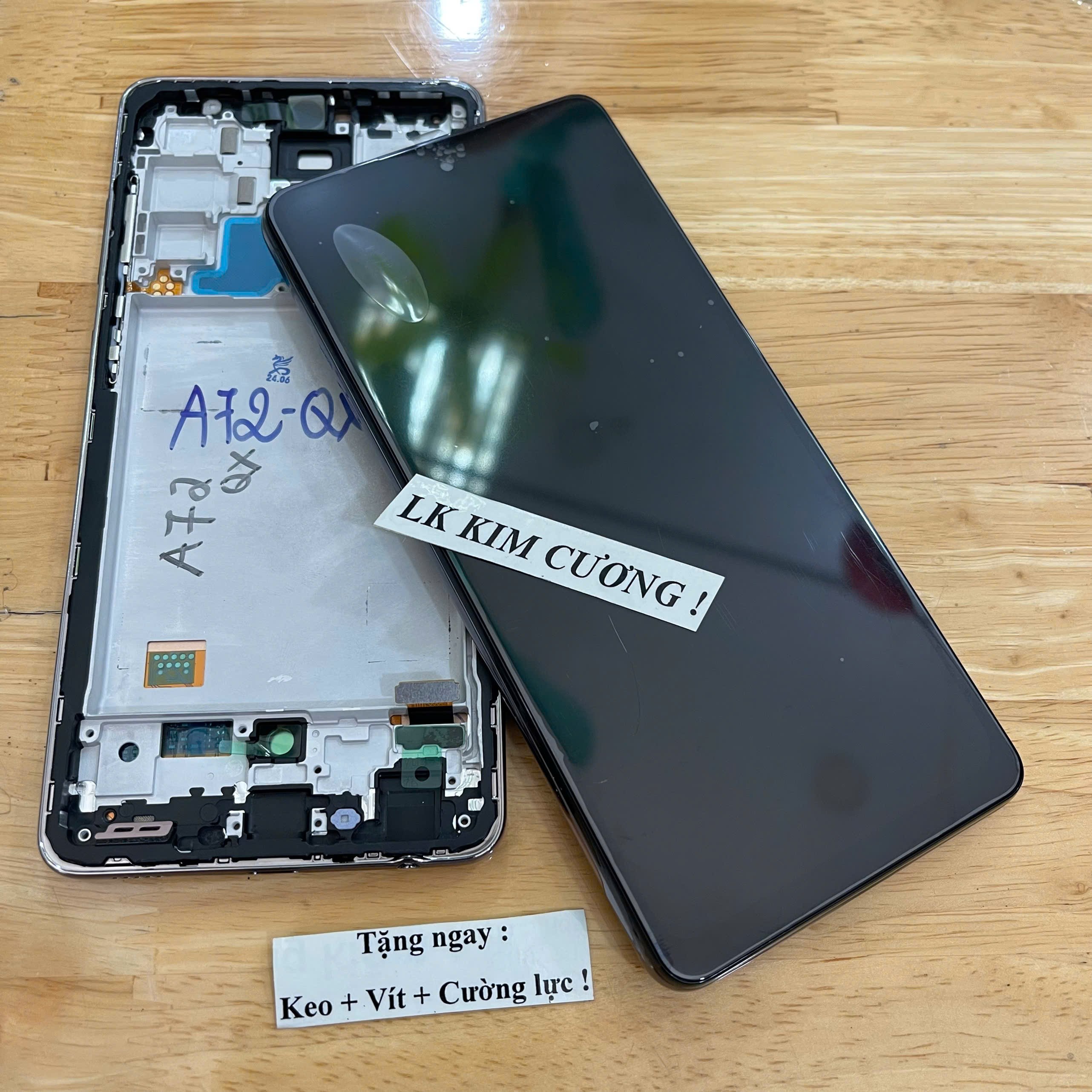 Màn hình samsung A72 / A725F - liền khung - mã QX