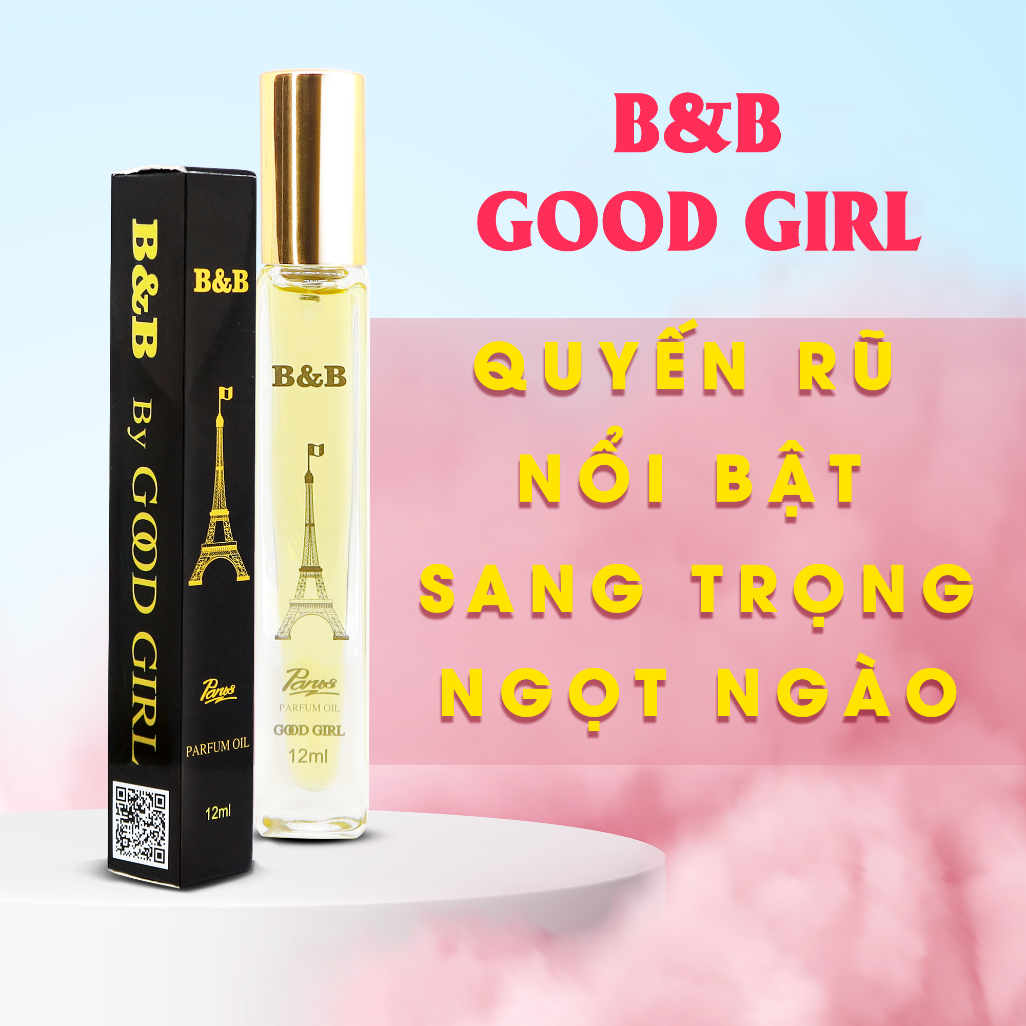 Tinh dầu nước hoa nữ B&B By Good Girl EDP 12 ml lưu hương lâu ngọt ngào