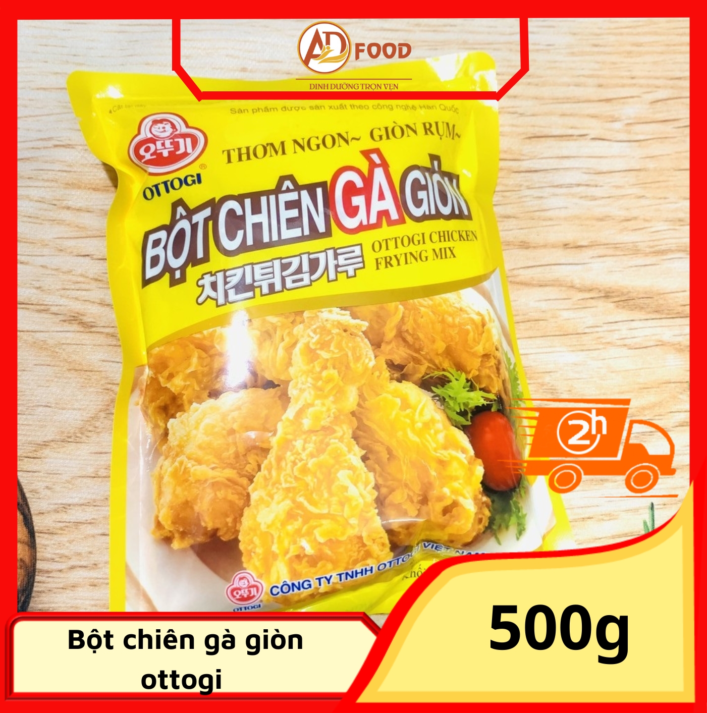 Bột chiên gà giòn ottogi gói 500g