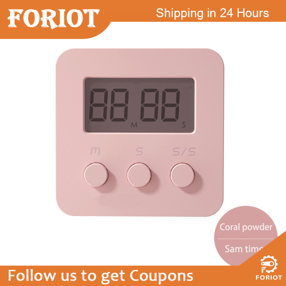 Foriot Multi-Function Electronic Timer Learning Management Timer Suit for Kitchen Study Work Exercise Training