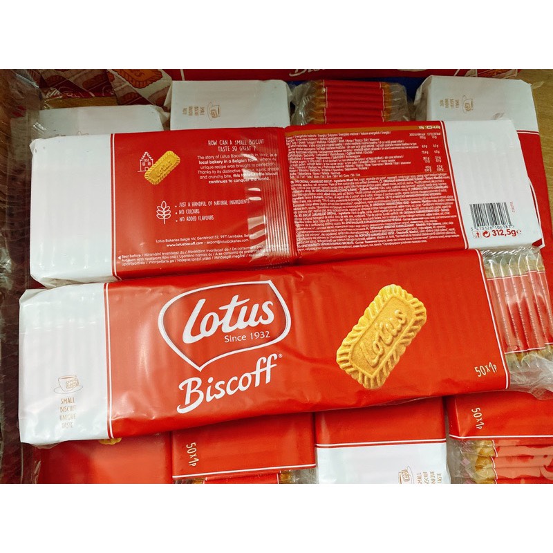 Gói 50 chiếc - Bánh quy Lotus Biscoff thơm giòn vị quế