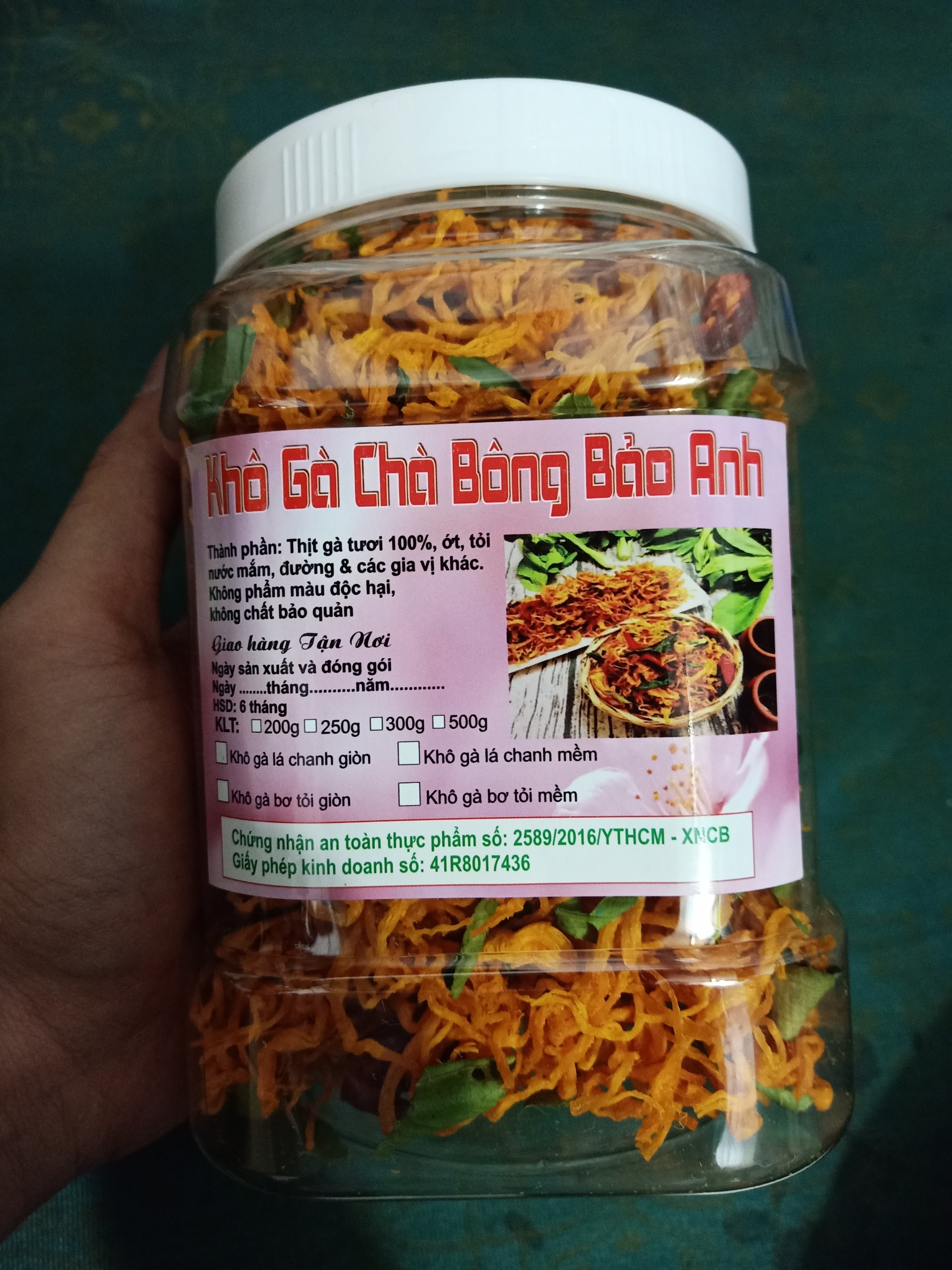 500g chà bông xu