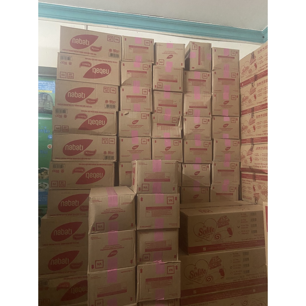 (Bán sỉ) Thùng Nabati (60 bịch x 50g) các vị
