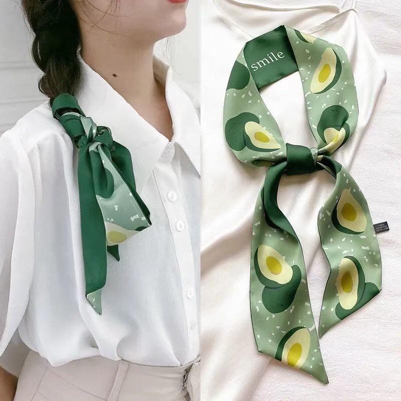 Khăn lụa cột tóc/cột túi xách xinh xắn (nhiều màu)