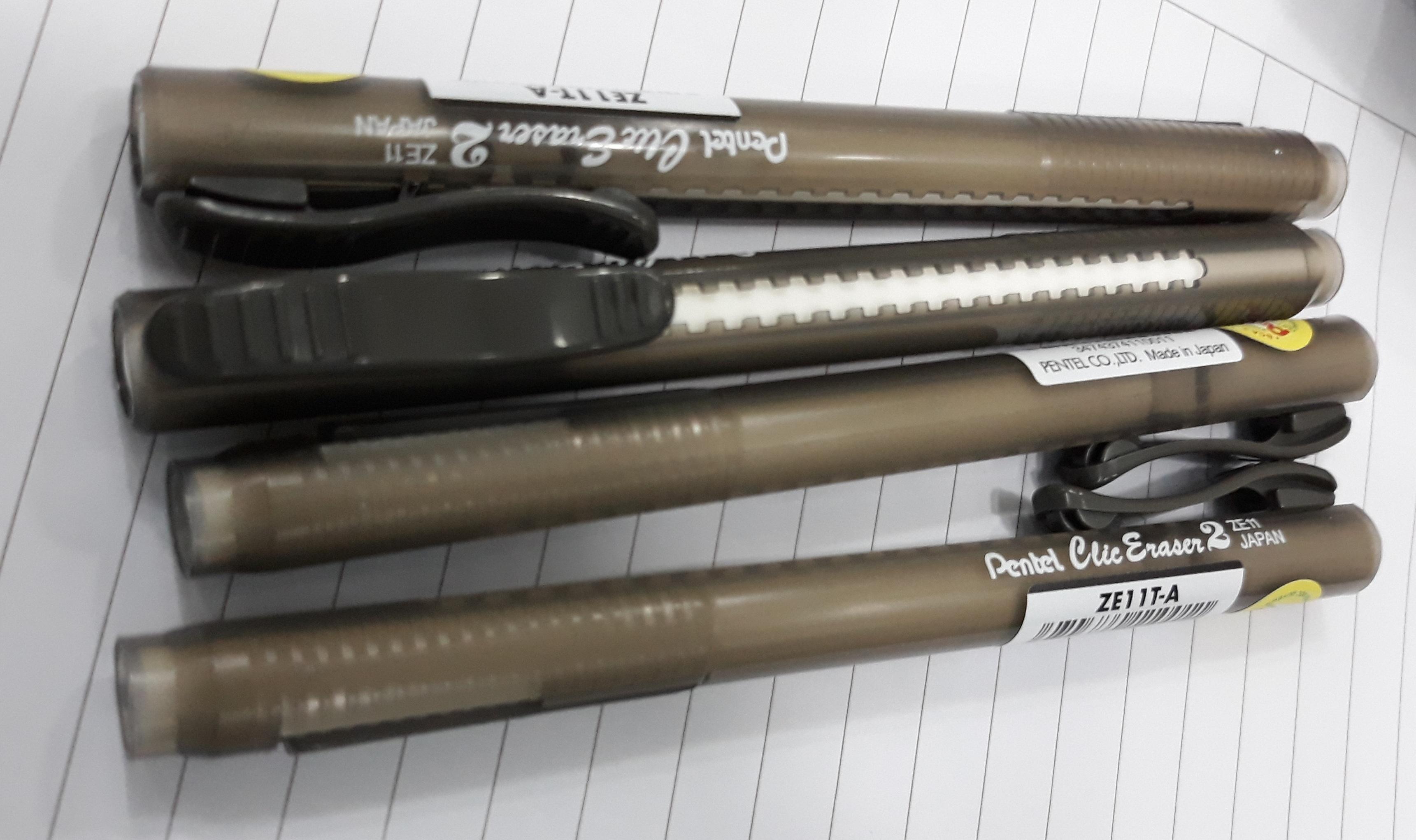 Gôm tẩy chì dạng bút Pentel Clic Eraser 2, ZE11T