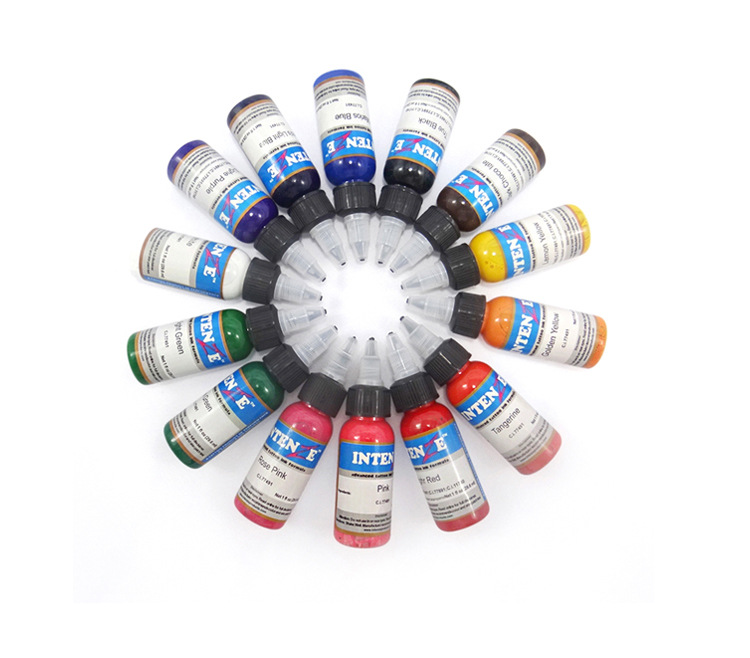 Mực xăm hình [Tặng quà + Freeship]   Mực đen IntenZ 30ml
