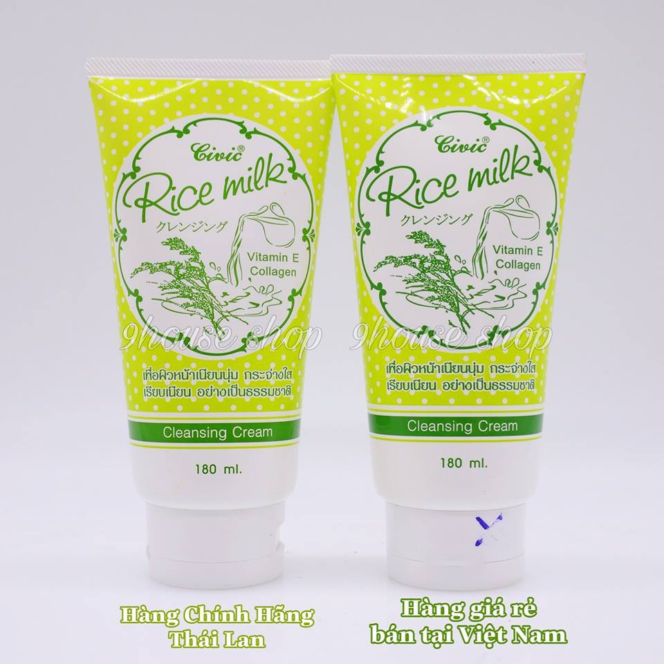 ( CHÍNH HÃNG ) Sữa rửa mặt gạo Civic Rice milk Thái Lan 180ml