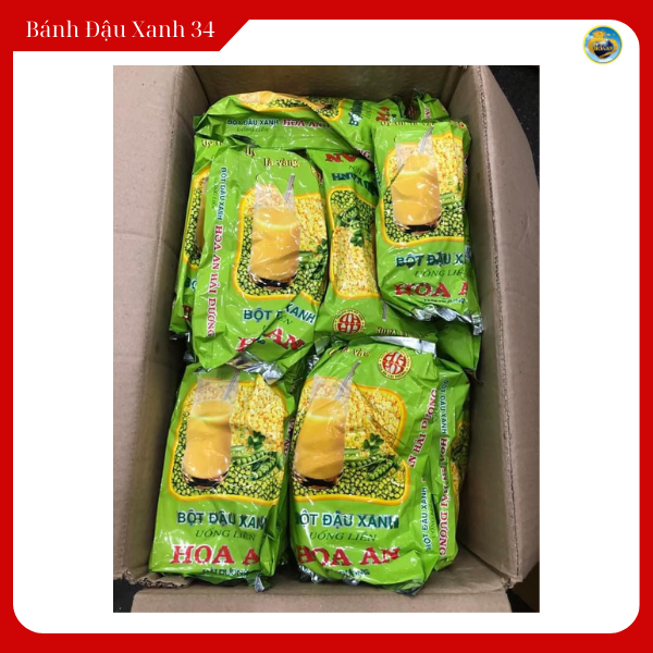 Bột Đậu Xanh Uống Liền Hoa An 500Gram (10 gói nhỏ)