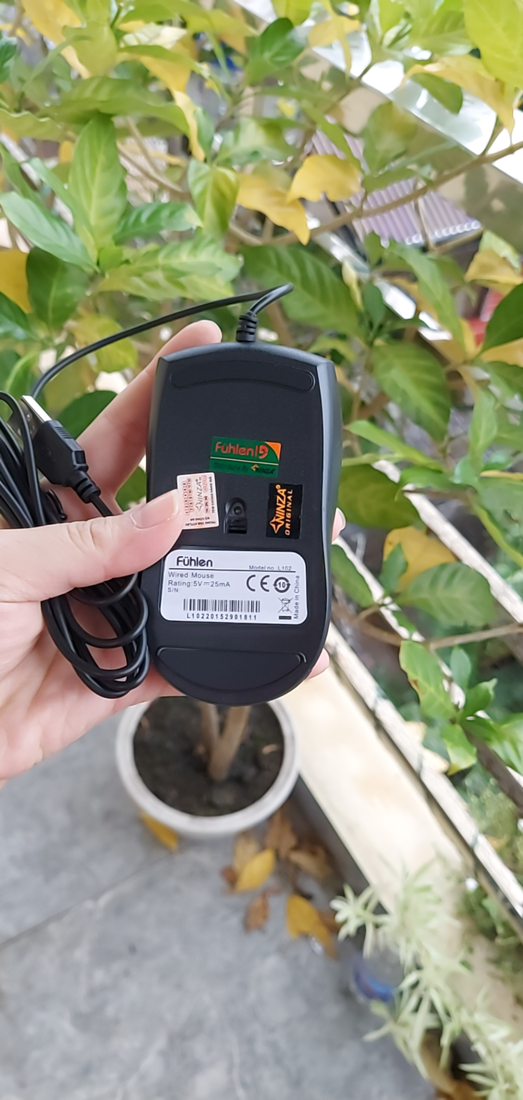 Chuột có dây Rapoo N100/ USB ( Màu Đen)