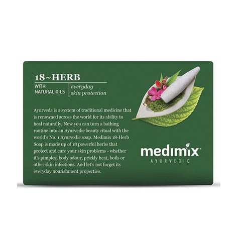 Xà Phòng Medimix 18 Loại Thảo dược Ayurveda Tác Động Nhanh 125g