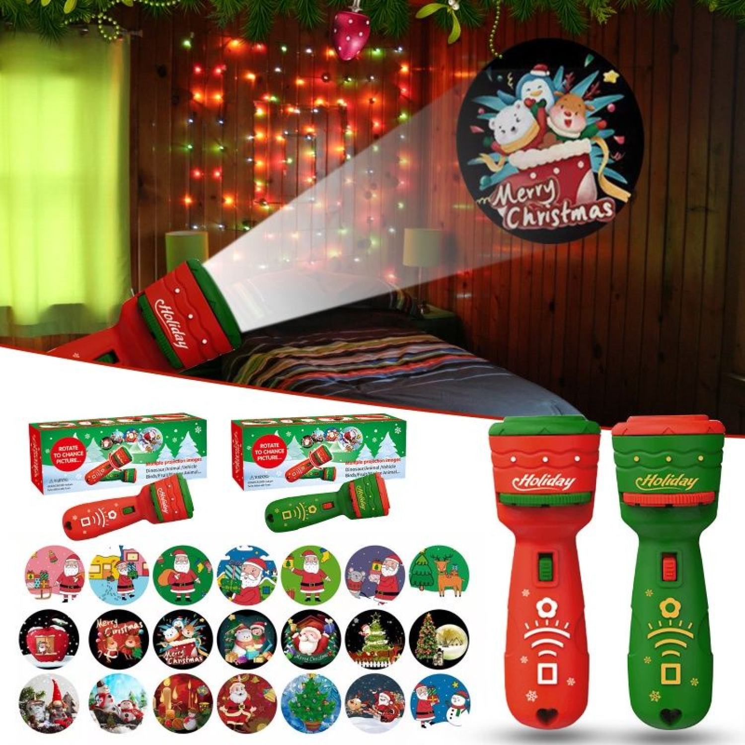 [QUÀ TẶNG] Đèn chiếu hình Noel