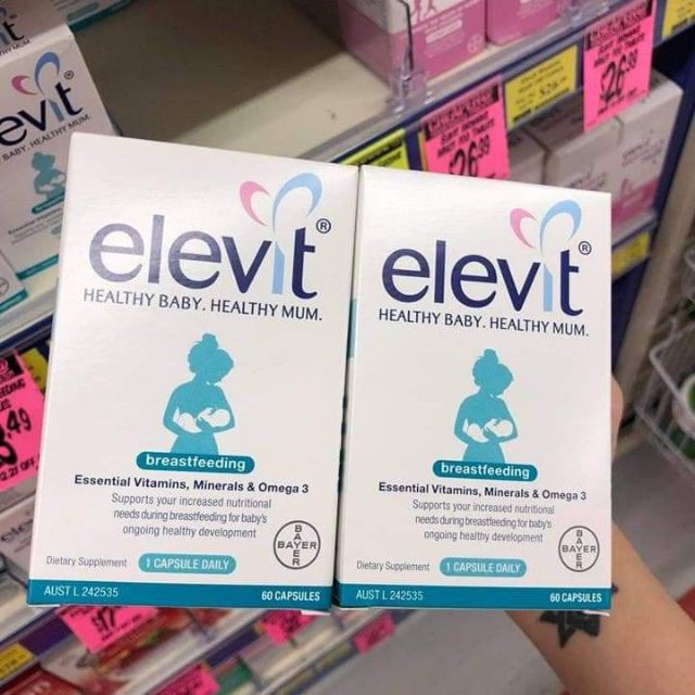 Elevit sau sinh elevit breast feeding hộp 60 viên