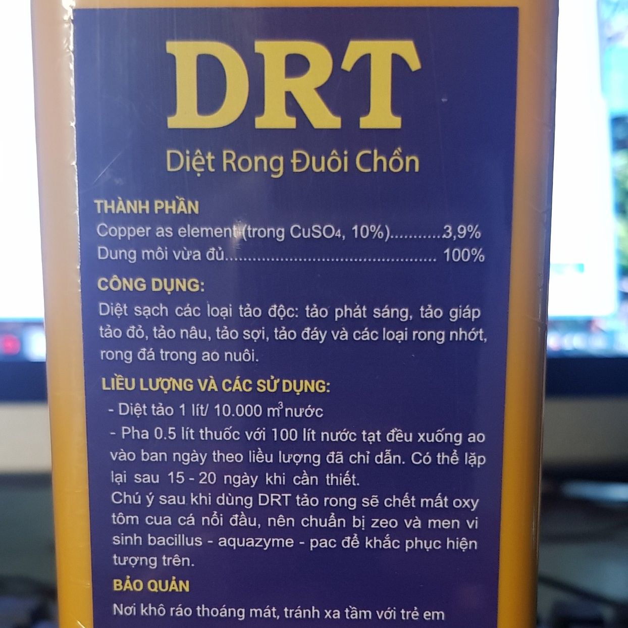 DRT thế hệ mới diệt rong cắt tảo