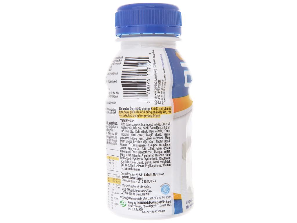 [Date 03/2024] Thùng 24 chai sữa bột pha sẵn Ensure Gold Vigor 237ml