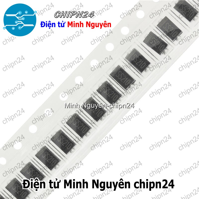 [10 con] (G7) Diode Dán SS210 SMA 2A 100V (SMD) (4.3x2.6mm) (Diode xung) - HH004095