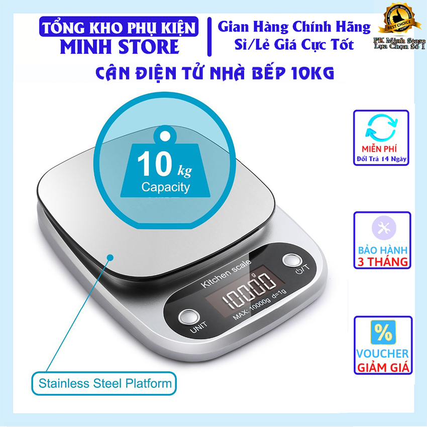 Cân điện tử mini electronic kitchen scale cân tiểu ly để bàn 3kg, cân điện tử thực phẩm nhà bếp