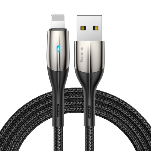 [BH CHÍNH HÃNG 12 THÁNG] CÁP SẠC NHANH Lightning cho iPhone/ iPad, iPad Pro, iPhone 11 Pro max Baseus Horizontal ( sạc nhanh 2.4A, LED báo sạc ) dây siêu bền