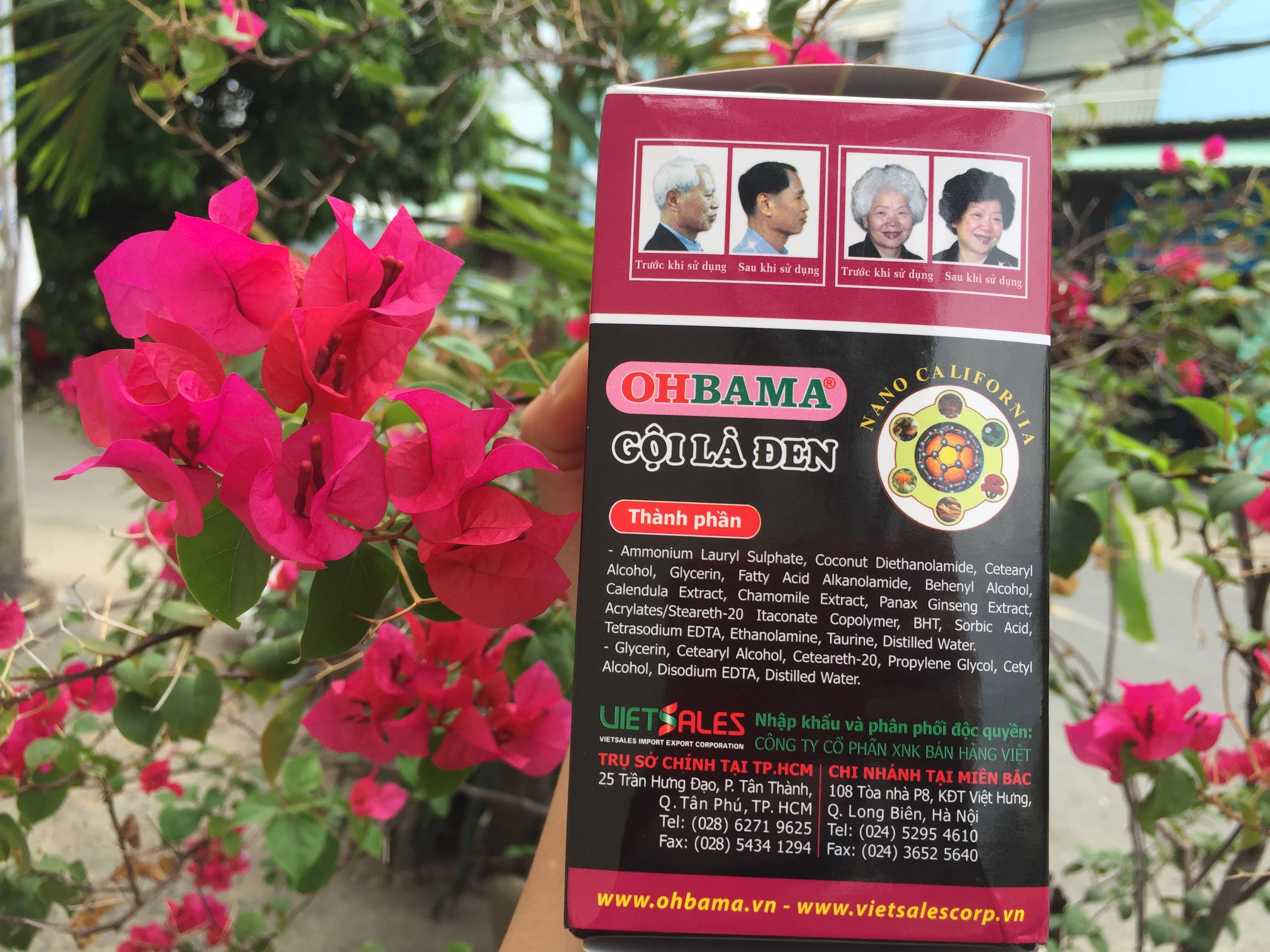 Combo 2 gói dầu gội là đen Thảo dược OHBAMA 40 ml