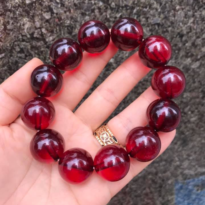 [HCM]VÒNG TAY HỔ PHÁCH ĐỎ 20LY